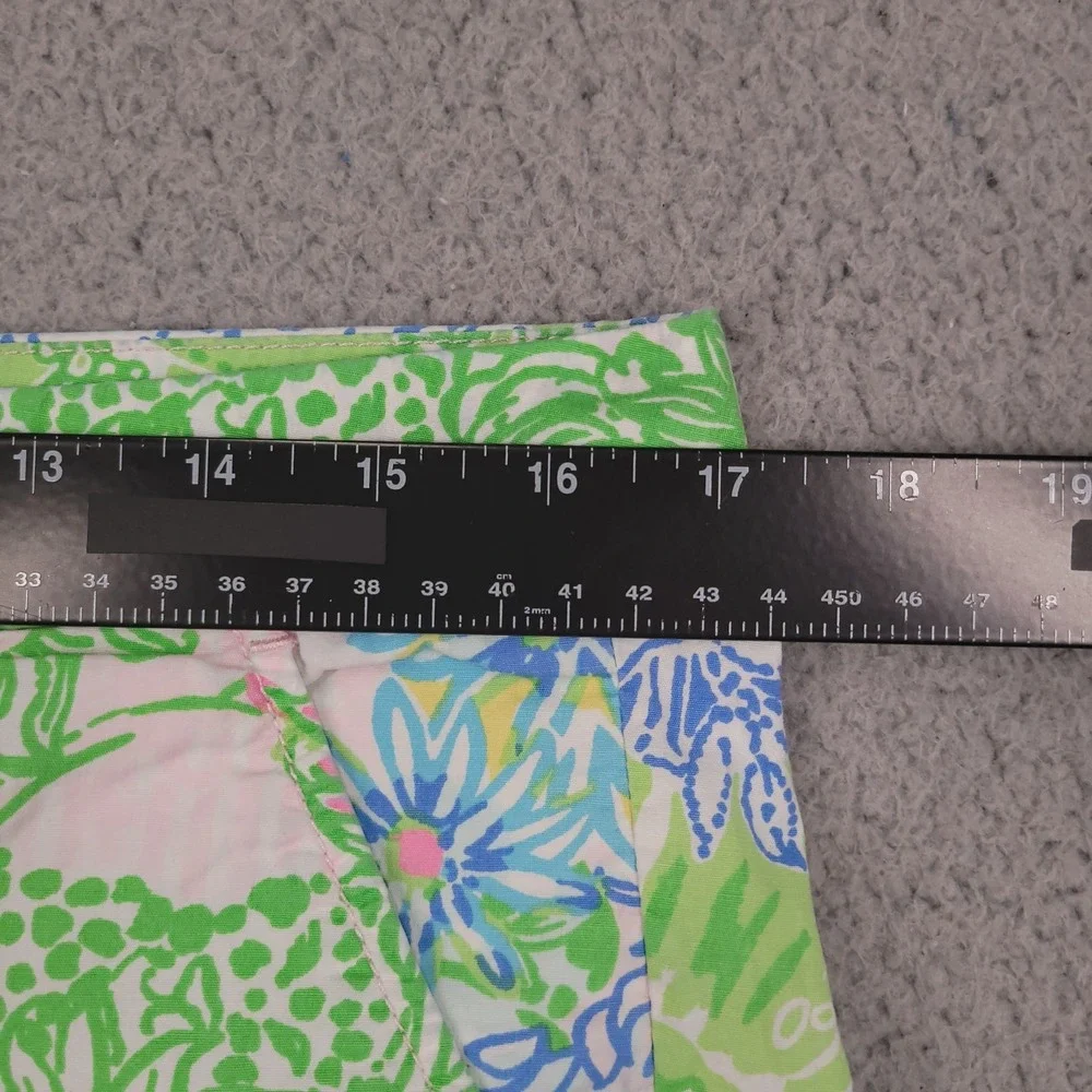 LILLY PULITZER Shorts Size 10 Buttercup Scallop Hem Lightweight 4